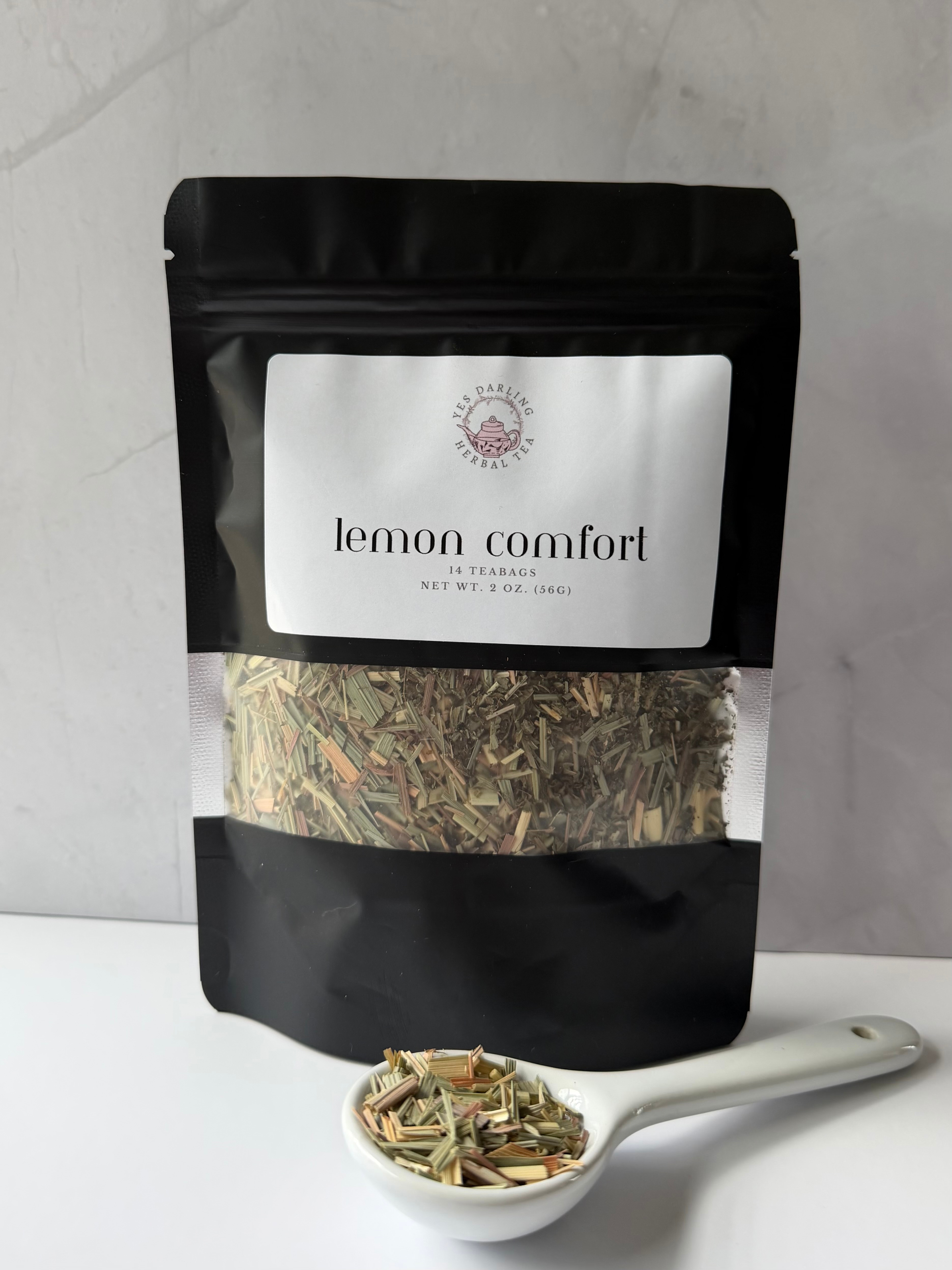 Lemon Comfort Herbal Tea – Soothing Lemongrass & Lemon Balm