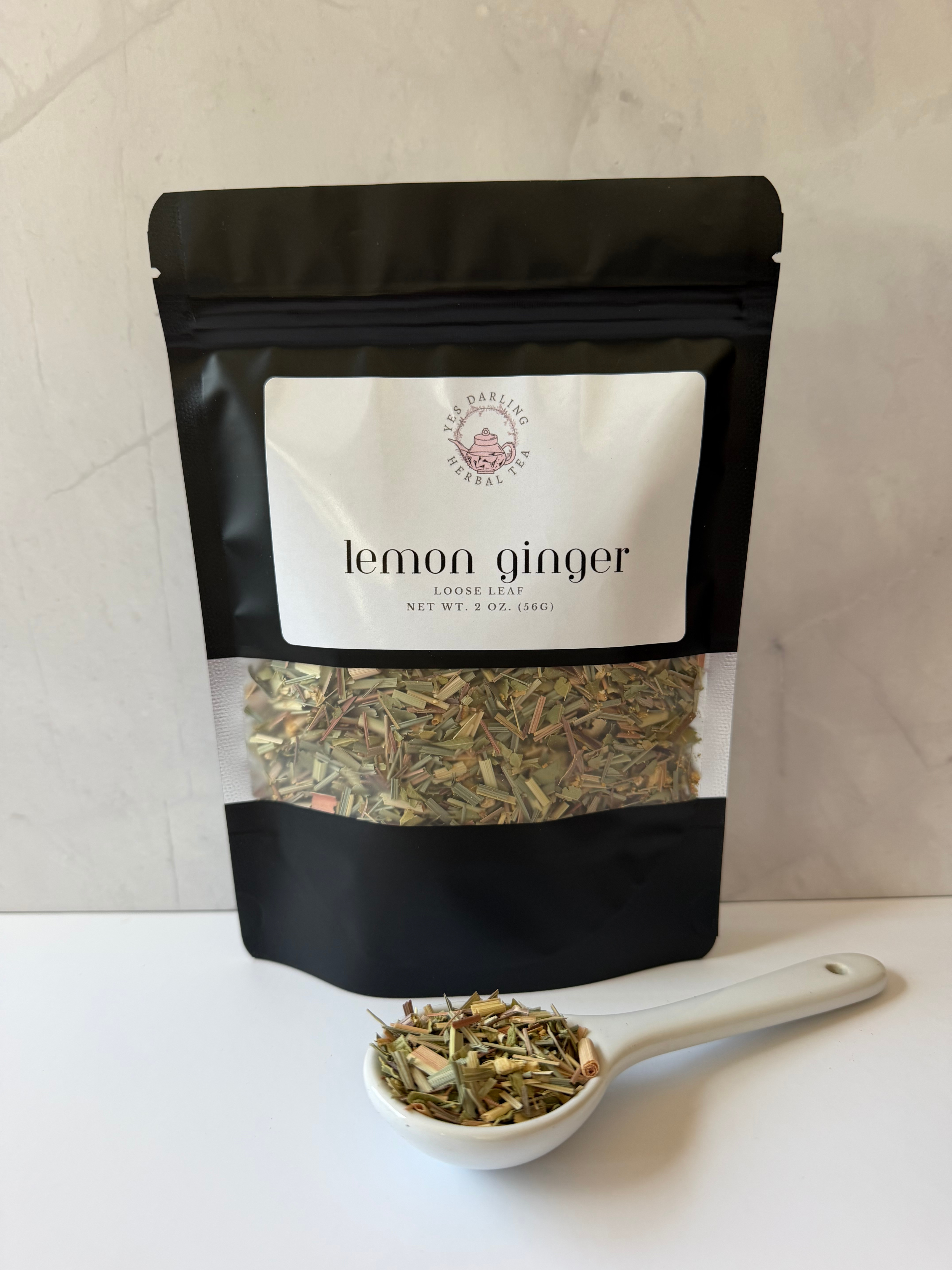 Lemon Ginger Tea – Caffeine-Free -Zesty Lemon and Ginger