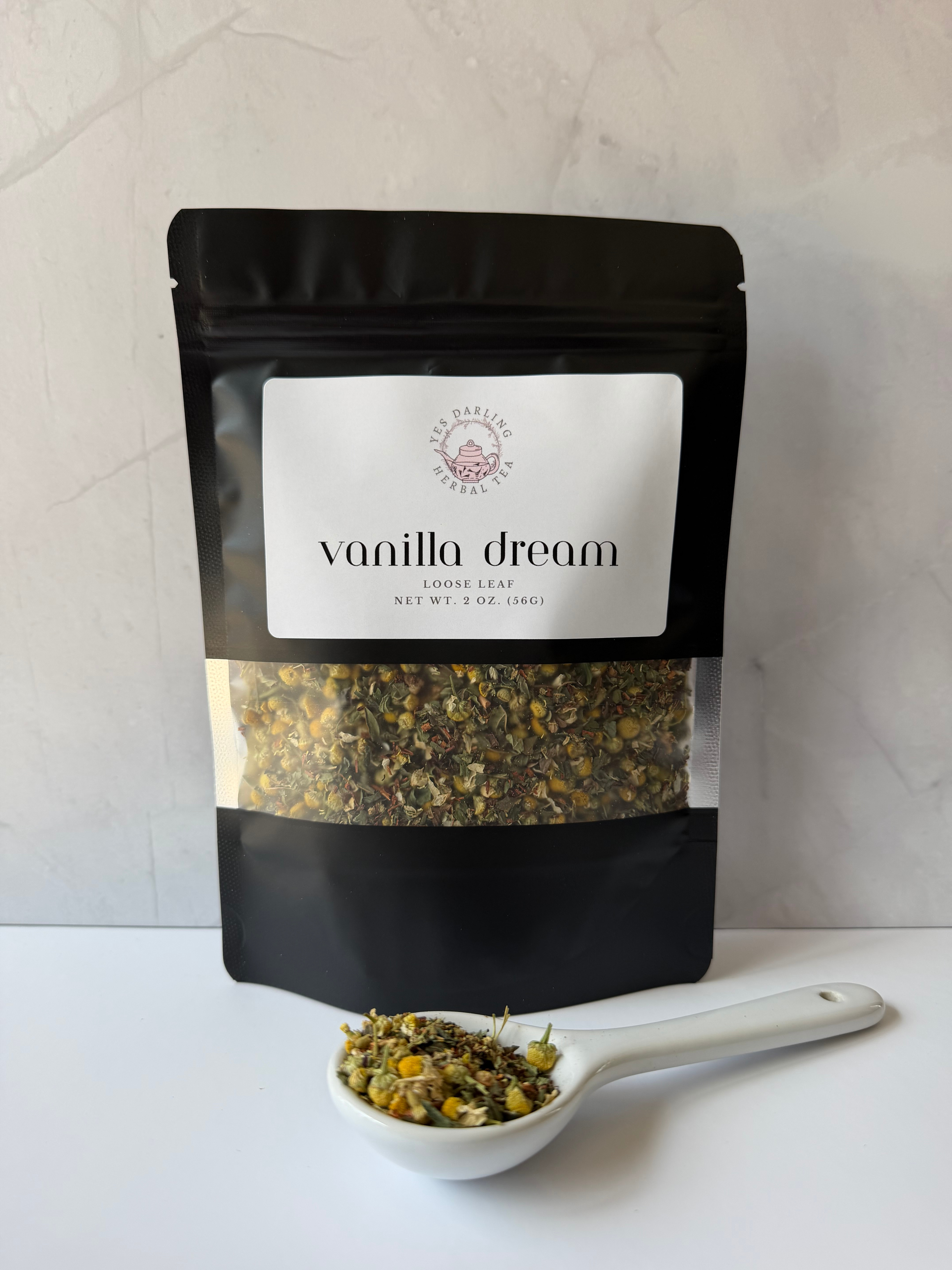 Vanilla Dream – Caffeine-Free Vanilla Mint Bedtime Tea Blend