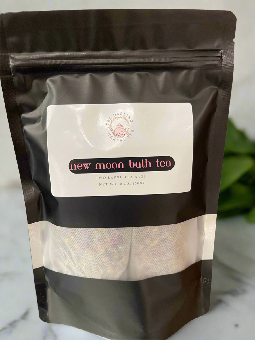 New Moon Bath Tea – Herbal Blend for Emotional Healing & Renewal