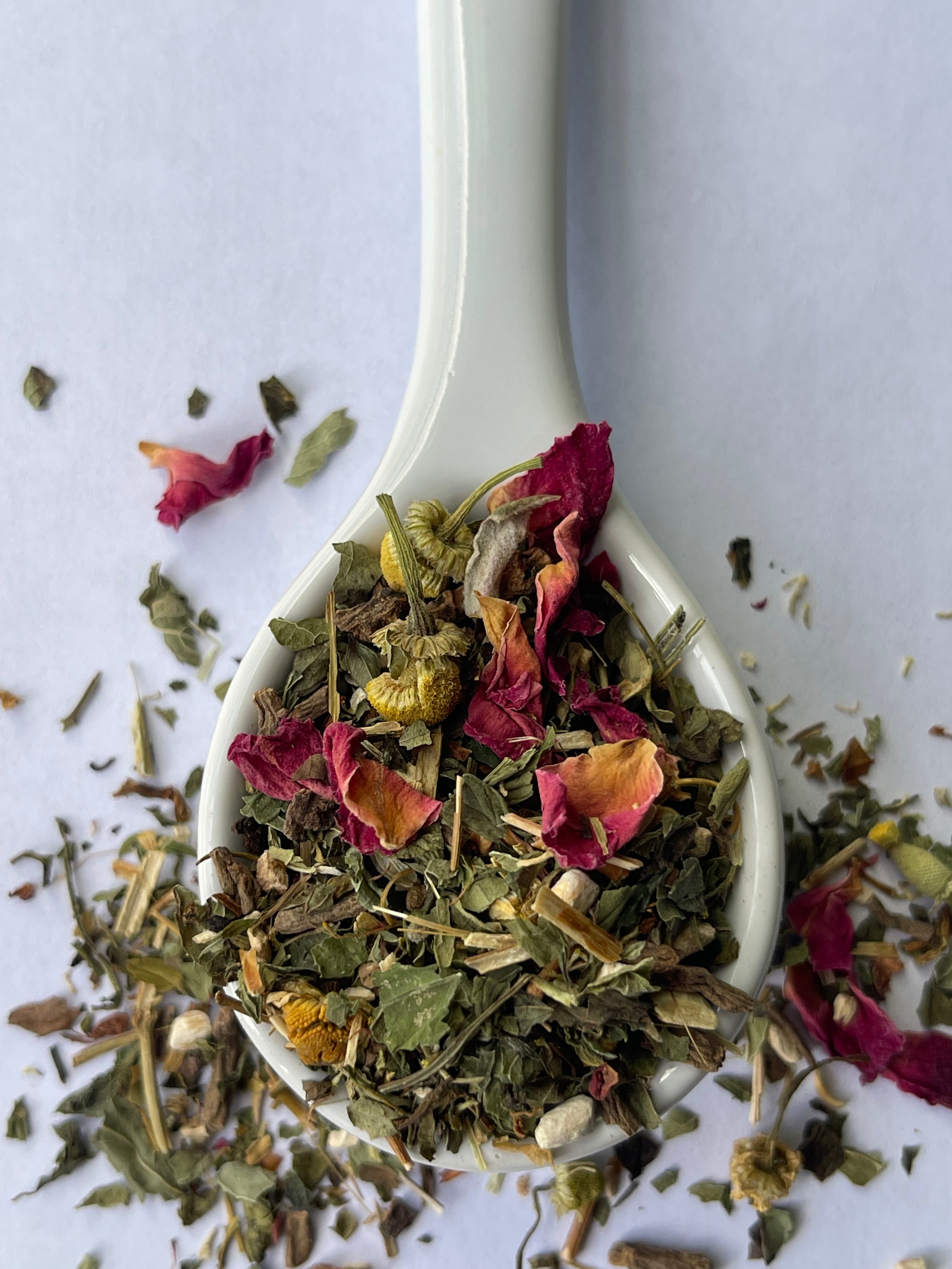 Ease & Flow–Caffeine-Free Herbal Tea for Relaxation & Balance