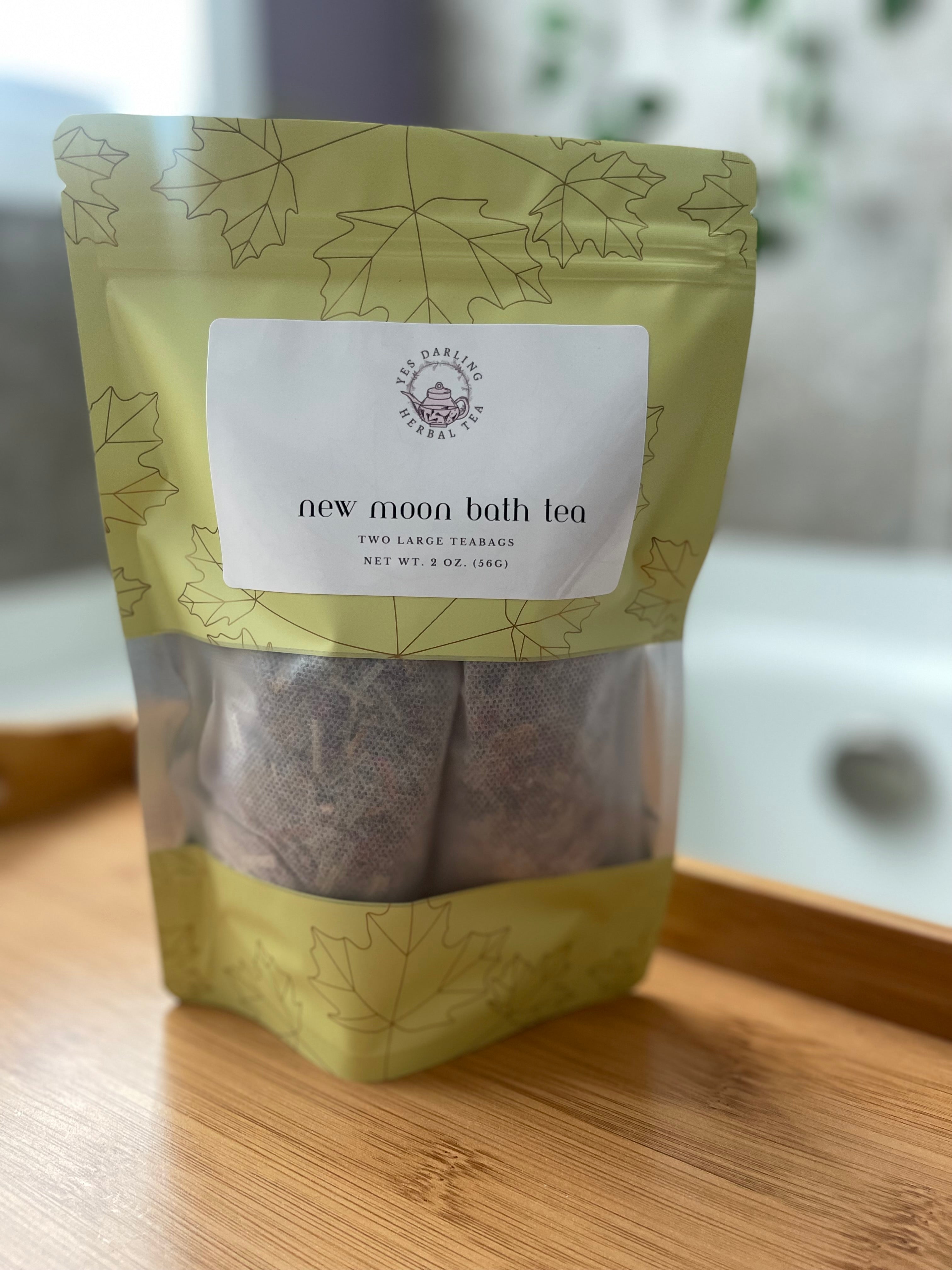 New Moon Bath Tea – Herbal Blend for Emotional Healing & Renewal