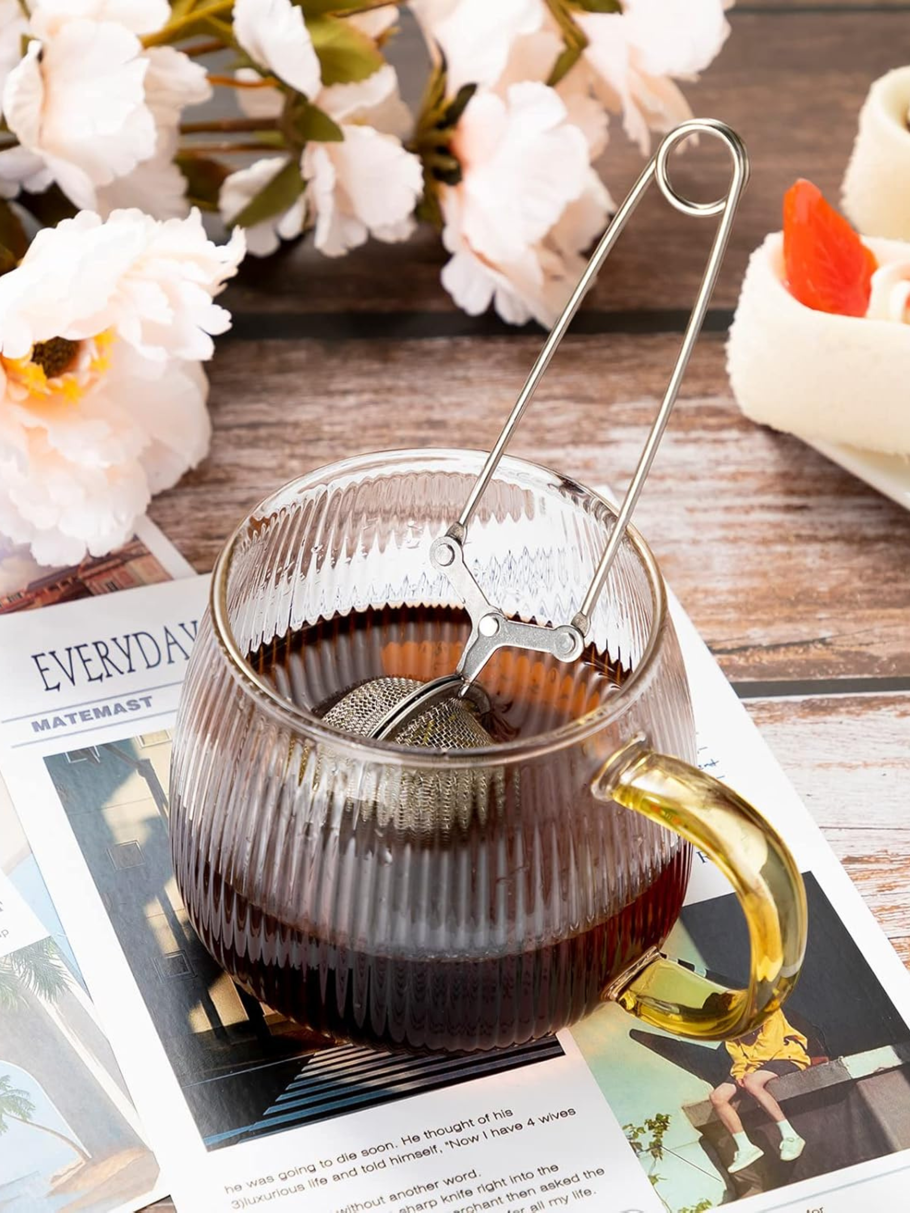 Premium Mesh Ball Tea Strainer – Stainless Steel Tea Infuser